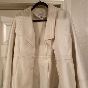 White House Black Market Cream Jacket